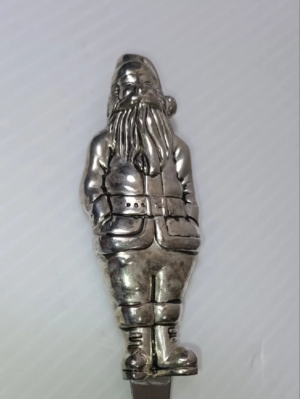 Vintage Wallace Silversmiths Holiday Santa Claus 3Piece Cheese Knife Serving Set